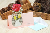 POP-UP Greeting Card (Fleuriste Series) - Rose | 紙藝立體賀卡(花之系列) - 玫瑰