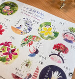 Little Half Stickers - The Language of Flowers 小半花語貼紙