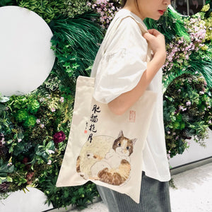 水墨喵咪Tote Bag