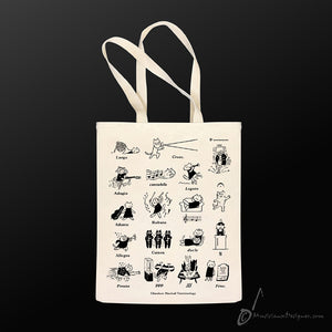 Tote Bag - Classicat Musical Terminology | 帆布袋 - 貓貓音樂術語