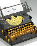 POSTalk Light Model - Typewriter (Black & Gold) | 光影模型 - 打字機 (黑金版本)