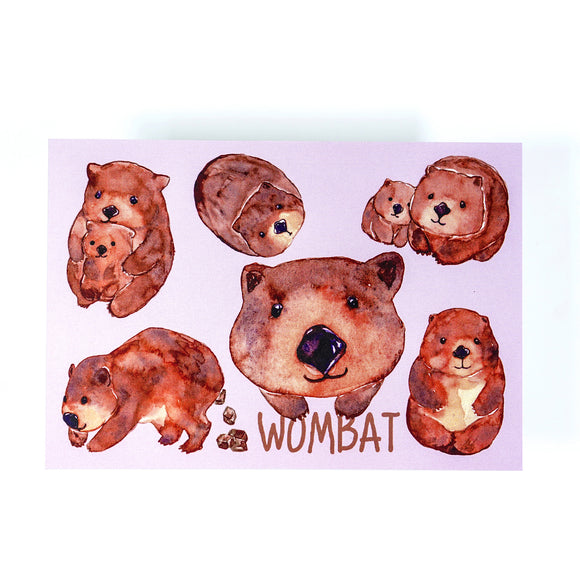 A6 Postcard - Wombat