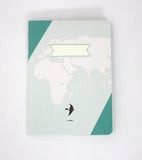 Compat Notebook - World Map (Mint)