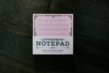 Letterpress Notepad (Pink)