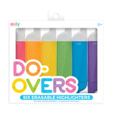 Do-Overs Erasable Highlighters - Set of 6 | Do-Overs 可擦雙頭螢光筆 (6 支裝)