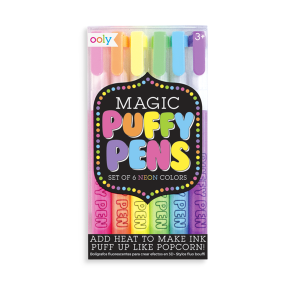 Magic Puffy Pens - Set of 6