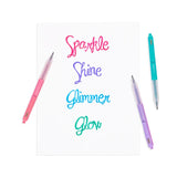 Oh My Glitter! Retractable Gel Pens (Set of 4) | Oh My Glitter! 粉紅系列啫喱筆 (4支裝)