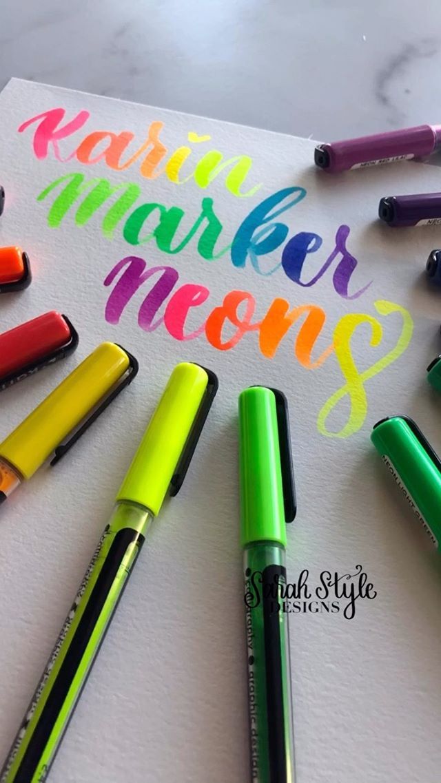 KARIN Megabox Brush Marker Pro Water-Based Brush Pen Suitable for Painting,  Drawing and Handlettering Multi-Coloured KAR27C7 Assorted : Arts, Crafts &  Sewing 