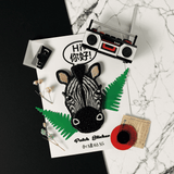 Embroidery Sticker - Zebra 刺繡貼紙 - 班馬