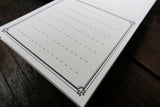 Letterpress Notepad (White)