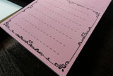 Letterpress Notepad (Pink)