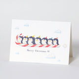 Candy Cane Christmas Card 企鵝糖果聖誕卡