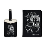 Modena x CupOfTherapy Collection (Design From Finland) Travel Set - I'm Too Tired to Talk, but Let's Hug (Black)