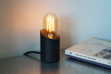 360 Black Cement Lamp w/ Tungsten Bulb (adjustable brightness) | 360 黑色水泥燈/鎢絲燈泡 (可調節亮度)