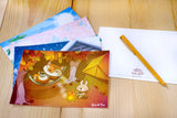 Four Seasons Illustration Printed Postcard 春夏秋冬四季插畫名信片