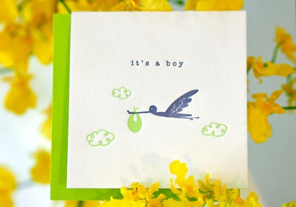 Delivery Stork - Boy - The Tree Stationery & Co. 大樹文房