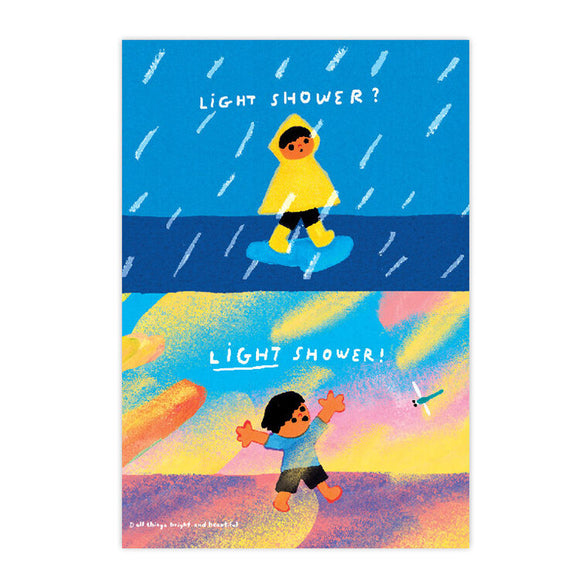 Light Shower Postcard 用光淋浴信片