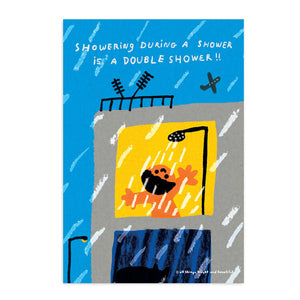 Double Shower Postcard 雙重淋浴明信片