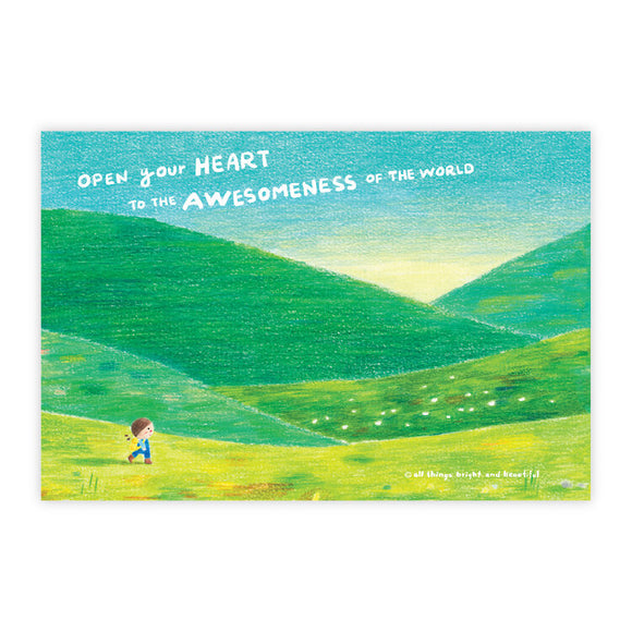 Open your heart Postcard 打開你的心明信片