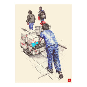 Art Print - Delivery Worker