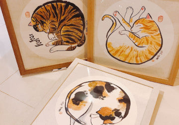 Chinese Ink Hand-Painting - Cat - The Tree Stationery & Co. 大樹文房