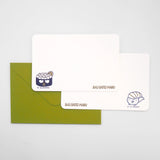 Sanrio Letterpress Mini Card - Bad Badtz-Maru (Set of 2) - Set A