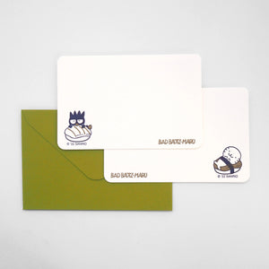 Sanrio Letterpress Mini Card - Bad Badtz-Maru (Set of 2) - Set B