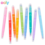 ooly Confetti Stamp Double-ended Markers - Set of 9 | ooly 9色 雙頭Markers (圖案印+幼頭Markers)