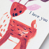 Deer - I Love You Postcard 愛你小鹿明信片 - The Tree Stationery & Co. 大樹文房