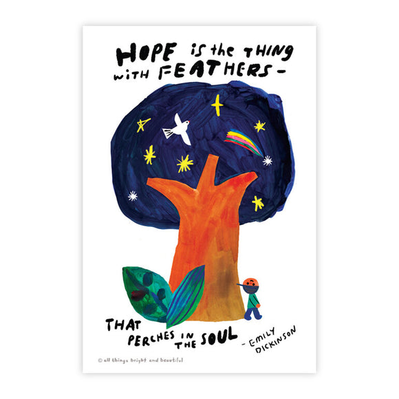 Thing with Feathers Postcard 希望明信片