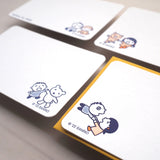 Sanrio Letterpress Mini Card - Minna No Tabo (Set of 2) - Set B