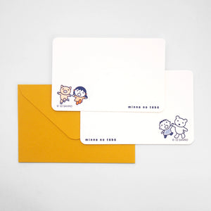 Sanrio Letterpress Mini Card - Minna No Tabo (Set of 2) - Set B