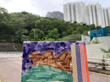 Hong Kong Mountain Collage Masking Tape 香港山嶺拼貼紙膠帶