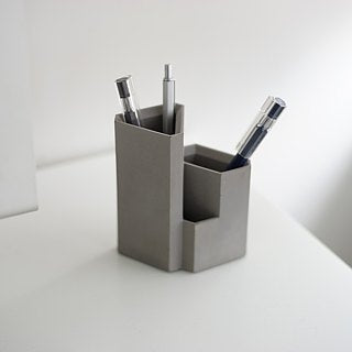 Tall building - Concrete Pen Holder (Grey) | 高樓 - 水泥筆筒 (灰色)