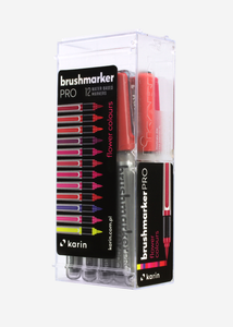 Brushmarker PRO Water-based Markers Set of 12 - Flower Colors