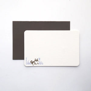 Shiba & Butterfuly Mini Card